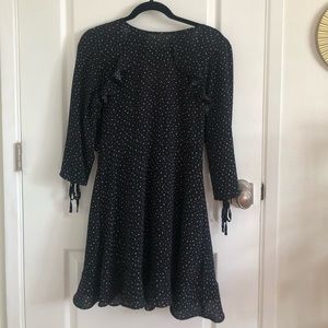 Topshop Navy and White Stars Dress